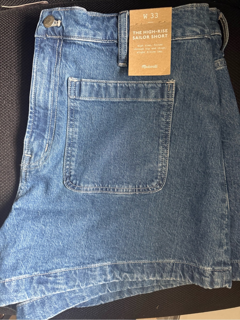 Madewell Relaxed High-Rise Denim Shorts - Blue